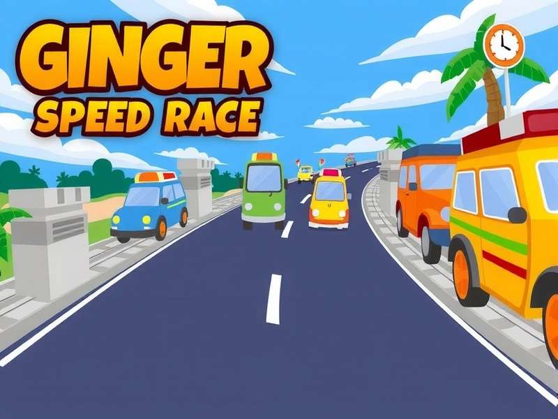 Ginger Speed Race - India's Popular Racing Game Ginger Speed Race Banner showing Indian city tracks and colorful cars